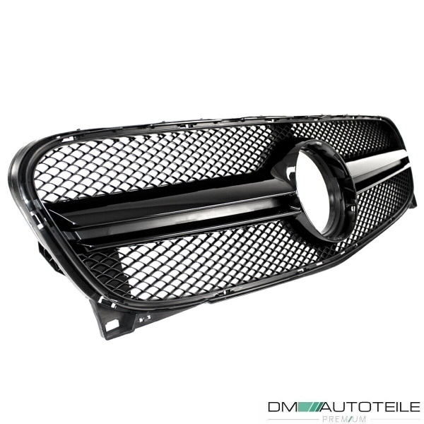 Kühlergrill Schwarz Glanz passt für Mercedes GLA X156 auch AMG Bj 13-16