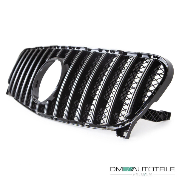 Kühlergrill Chrom Schwarz passt für Mercedes GLA X156 13-16 auf Sport-Panamericana GT