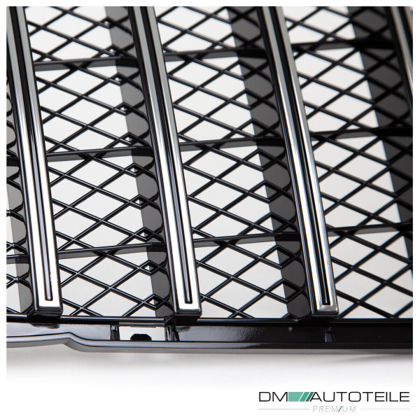 Kühlergrill Chrom Schwarz passt für Mercedes GLA X156 13-16 auf Sport-Panamericana GT