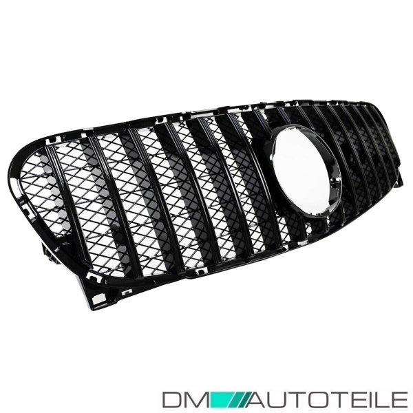 Kühlergrill Schwarz Glanz passt für Mercedes GLA X156 Bj 14-16 auf Sport-Panamericana GT
