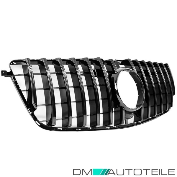 Kühlergrill Schwarz passt für Mercedes GL X166 12-15 + Kamera auf Sport-Panamericana GT