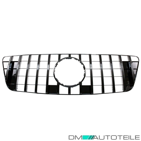 Kühlergrill Schwarz glanz passt für Mercedes ML W164 ab 09-11 Mopf Facelift auf Sport-Panamericana GT