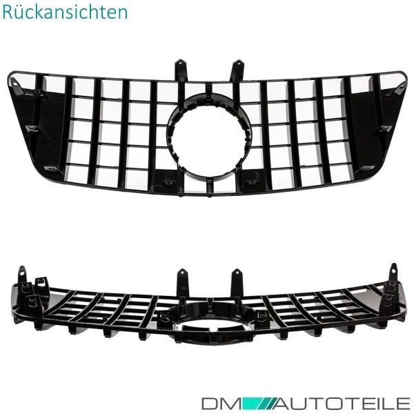 Kühlergrill Schwarz glanz passt für Mercedes ML W164 ab 09-11 Mopf Facelift auf Sport-Panamericana GT