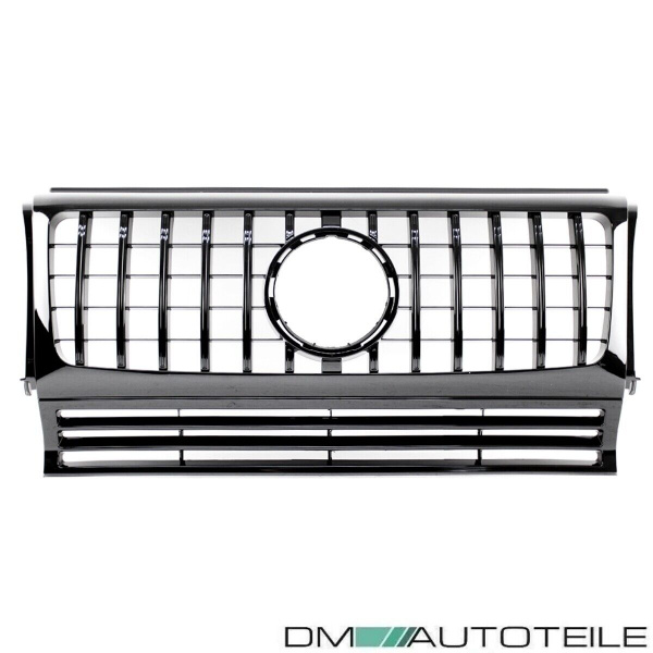 Kühlergrill Schwarz glanz passt für Mercedes G-Klasse W463 Bj 1990-2018 auf Sport-Panamericana GT