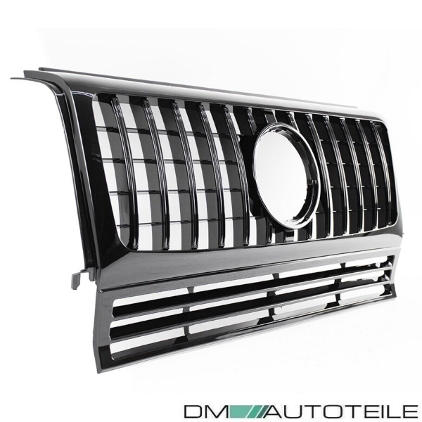 Kühlergrill Schwarz glanz passt für Mercedes G-Klasse W463 Bj 1990-2018 auf Sport-Panamericana GT