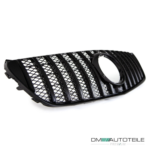 Kühlergrill Schwarz Glanz für Kamera passt für Mercedes V-Klasse W447 Bj ab 2014 auf Sport-Panamericana GT
