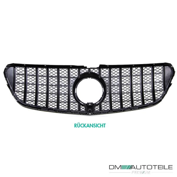 Kühlergrill Schwarz Glanz für Kamera passt für Mercedes V-Klasse W447 Bj ab 2014 auf Sport-Panamericana GT