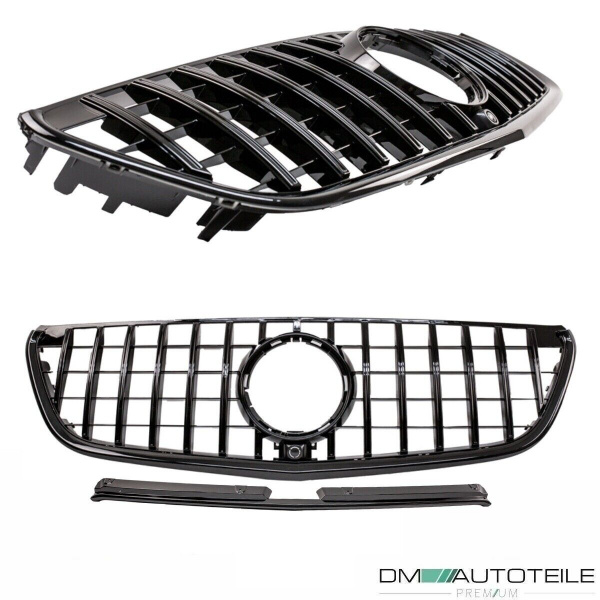 Kühlergrill Schwarz glanz für Mercedes Vito W447 + Kamera 14-19