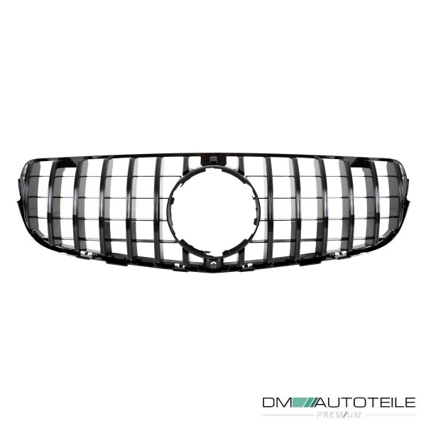 Kühlergrill schwarz glanz für Kamera passend für Mercedes GLC X253 Bj ab 2015