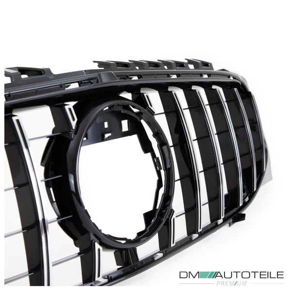 Kühlergrill Schwarz Chrom passt für Mercedes CLA W118 ab 2019 für PDC ohne Kamera