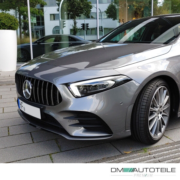 Kühlergrill Schwarz Chrom passt für Mercedes CLA W118 ab 2019 für PDC + Kamera