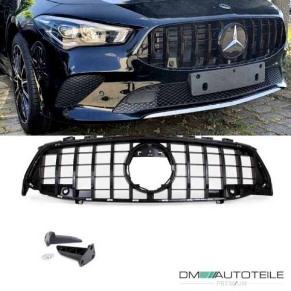 Kühlergrill Schwarz glanz passt für Mercedes CLA W118 ab 2019 für PDC ohne Kamera