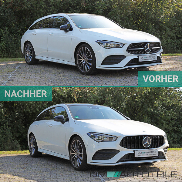 Kühlergrill Schwarz glanz passt für Mercedes CLA W118 ab 2019 für PDC ohne Kamera