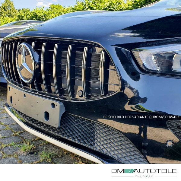 Kühlergrill Schwarz glanz passt für Mercedes CLA W118 ab 2019 für PDC & Kamera