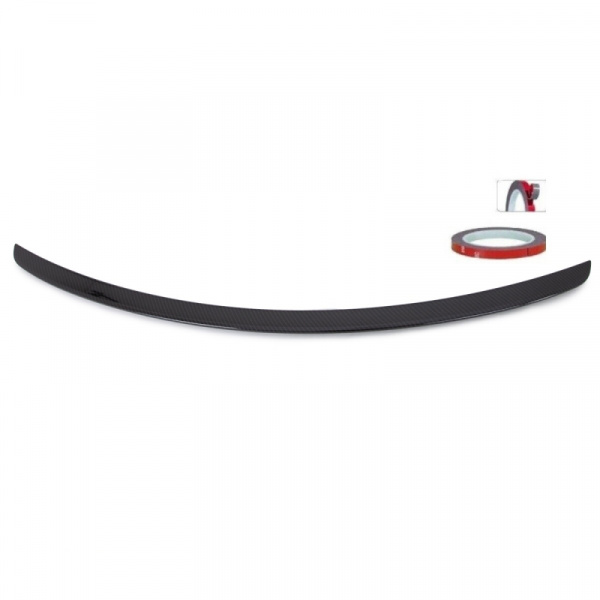 Set Heckspoiler Lippe Carbon Glanz Design +3M passt für Mercedes CLS W219 auch AMG ab Bj 04-10 aus ABS