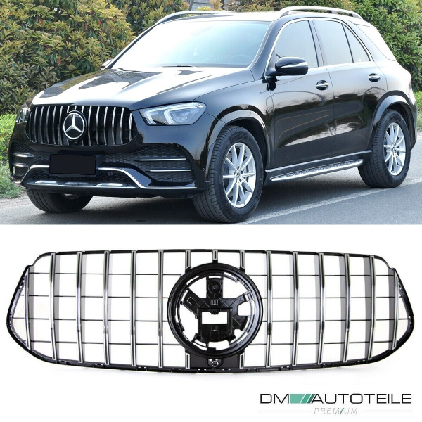 Kühlergrill Schwarz Chrom passt für Mercedes GLE AMG Line V167 / C167 ab 2018