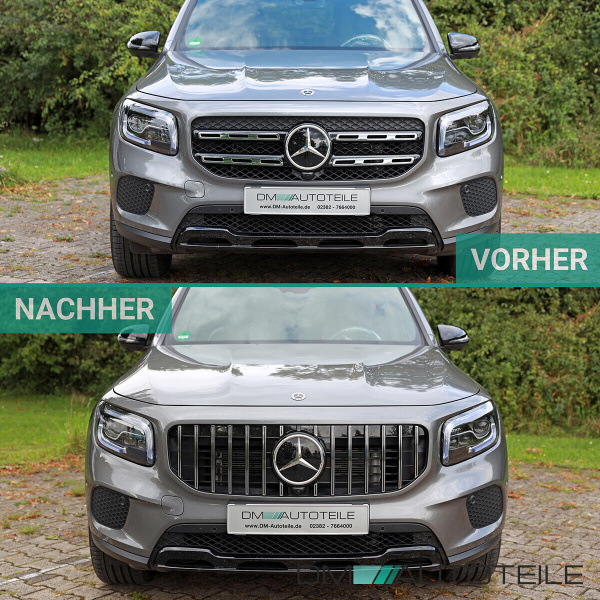 Kühlergrill Chrom Komplett passt für Mercedes GLB-Klasse X247 ab 2019 ohne AMG Line