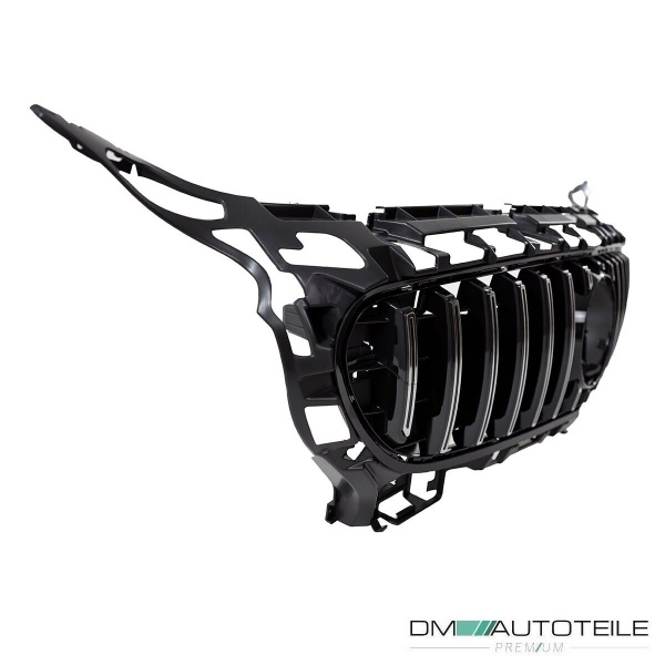 Kühlergrill Frontgrill Schwarz Chrom passt für Mercedes Benz AMG GT C190 R190 Bj 14-17 zweitürig