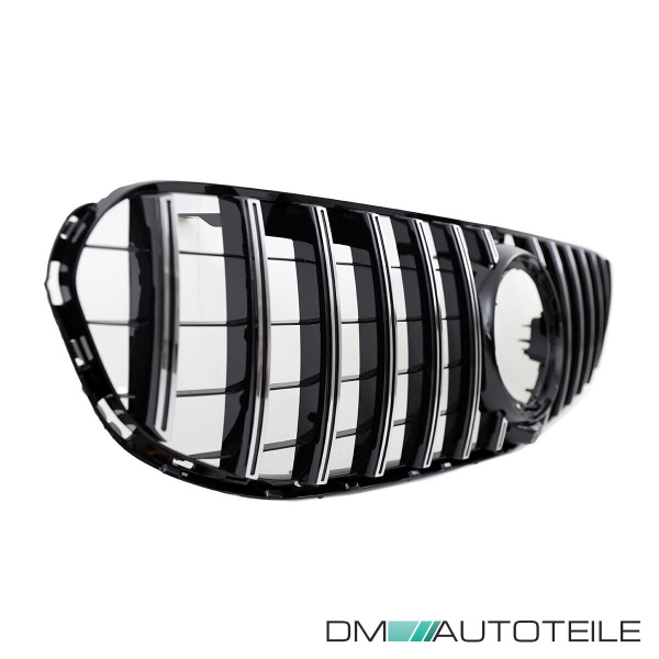 Kühlergrill Schwarz Chrom passt für Mercedes GLC X253 Facelift ohne AMG Line Bj ab 2019 aus ABS