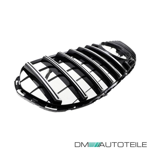 Kühlergrill Schwarz Chrom passt für Mercedes GLC X253 Facelift ohne AMG Line Bj ab 2019 aus ABS