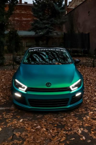 LED Tagfahrlicht Scheinwerfer für VW Scirocco III 14-17 schwarz dynamisch