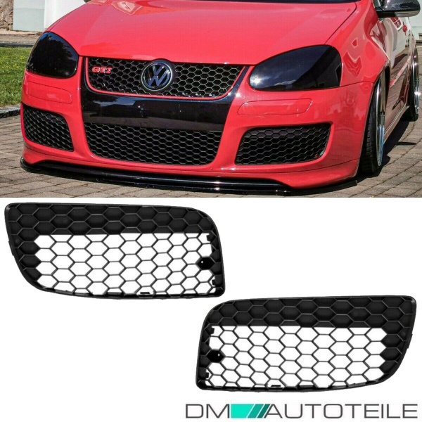 Stoßstangengitter Gitter SET Wabengrill Clean Waben GESCHLOSSEN für Golf 5 GTI