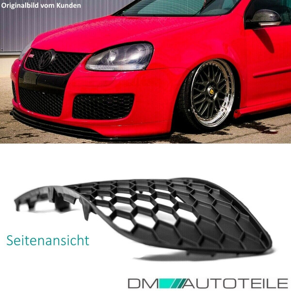 Stoßstangengitter Gitter SET Wabengrill Clean Waben GESCHLOSSEN für Golf 5 GTI