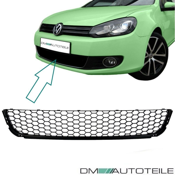 Gitter Stoßstange Wabengitter Front Stoßstangengitter unten passt für VW Golf 6