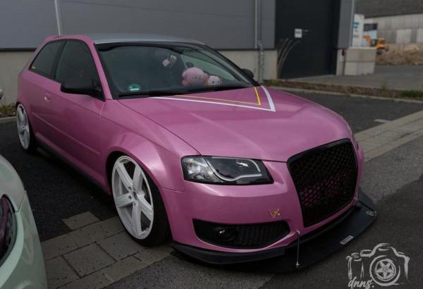 LED Tagfahrlicht Scheinwerfer für Audi A3 8P 04-08 schwarz