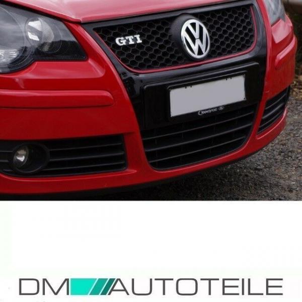 Kühlergrill Frontgrill Grill Gitter Wabengrill passt für VW Polo 9N3 GTI 05-09
