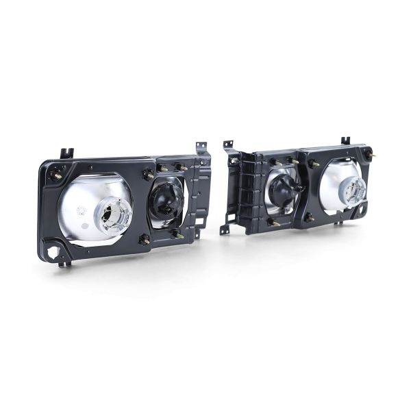 Schwarze eckige Multivan Design Doppel-Scheinwerfer für VW T3 79-92 H4