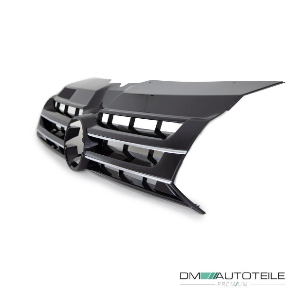 Kühlergrill Front Grill Schwarz glanz Leiste Chrom für VW T5 GP Facelift 09-15