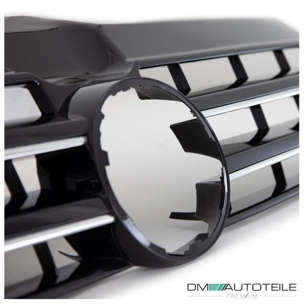 Kühlergrill Front Grill Schwarz glanz Leiste Chrom für VW T5 GP Facelift 09-15