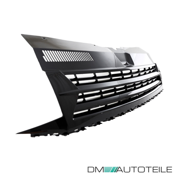 Set Kühlergrill clean+ Gitter Stoßstange unten Hochglanz Schwarz passt für VW T6 alle Modelle 2015-2019 auch Sportline