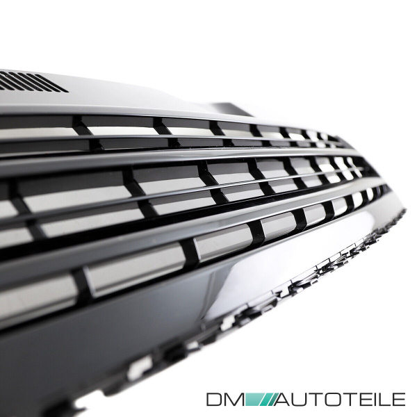 Set Kühlergrill clean+ Gitter Stoßstange unten Hochglanz Schwarz passt für VW T6 alle Modelle 2015-2019 auch Sportline