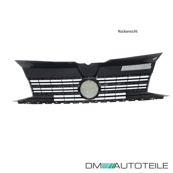 Set Kühlergrill für Emblem+ Gitter Stoßstange unten Hochglanz Schwarz passt für VW T6 alle Modelle 2015-2019 auch Sportline