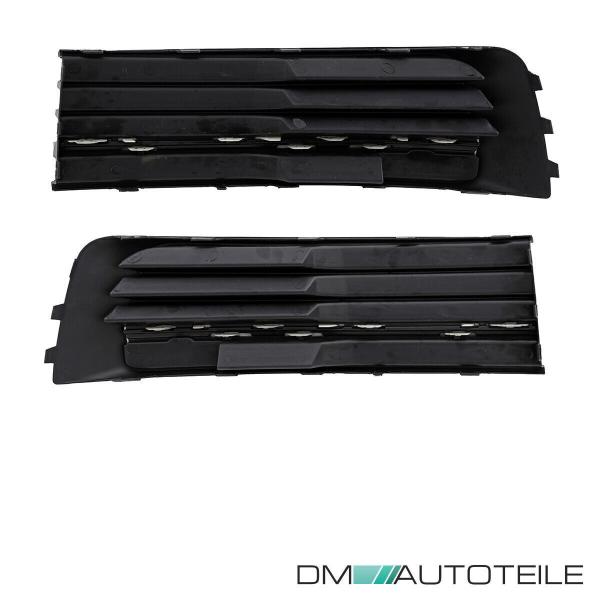 Set Kühlergrill für Emblem+ Gitter Stoßstange unten Hochglanz Schwarz passt für VW T6 alle Modelle 2015-2019 auch Sportline