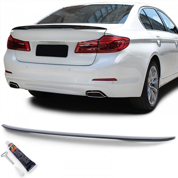 Sport Heckspoiler Lippe Schwarz Glanz mit ABE passend für BMW 5er E60 Limo  03-10