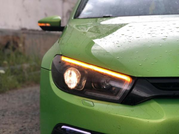 Dynamisch scrollende LED-Blinker + Volkswagen Scirocco LED-Tagfahrlicht –  klare Version - France-Xenon