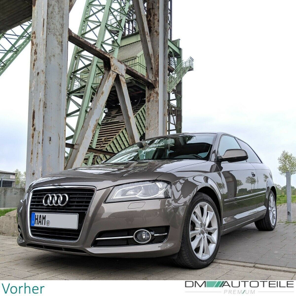 Kühlergrill Wabengrill Schwarz Glanz passt für Audi A3 8P Facelift 08-13