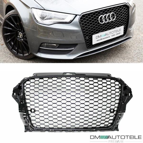 Wabendesign Kühlergrill Wabengrill Glanz passend für Audi A3 8V 12-16 auch RS3