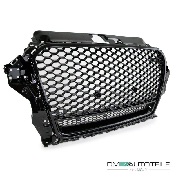 Sport Kühlergrill Wabengrill Schwarz Glanz passt für Audi A3 8V 12-16 nicht RS3 Quattro