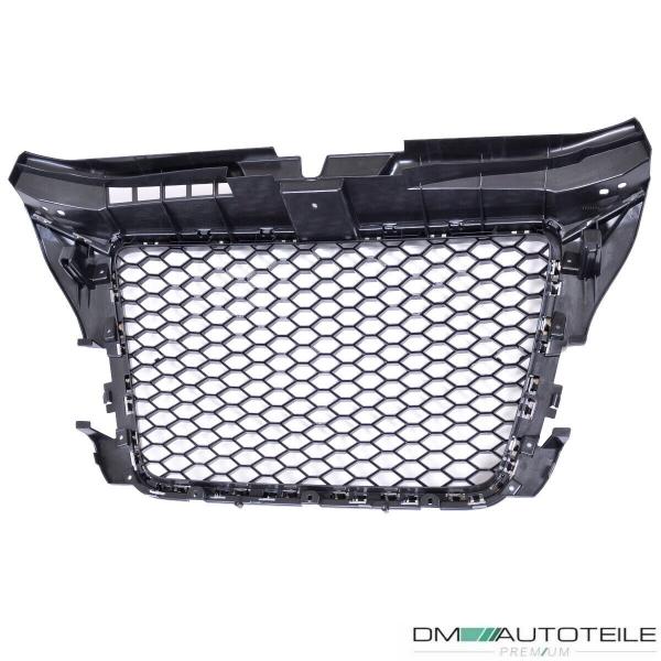 Kühlergrill Wabengrill Schwarz Chrom passt für Audi A3 8P Facelift 08-13 nicht RS3 ohne Parkhilfe