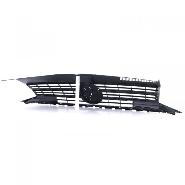 Upgrade Design Sportgrill / Kühlergrill für Volkswagen T6 Transporter 15-19 Hochglanz-schwarz mit Emblemhalter