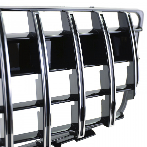 Upgrade Sportgrill / Kühlergrill für Mercedes Benz GLK X204 Vorfacelift 08-12 schwarz/chrom