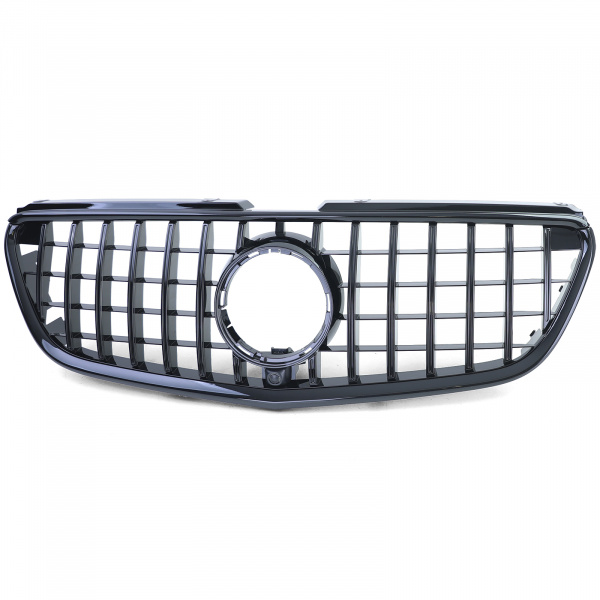Upgrade Sportgrill / Kühlergrill für Mercedes Benz Vito W447 Vorfacelift 14-19 schwarz glänzend