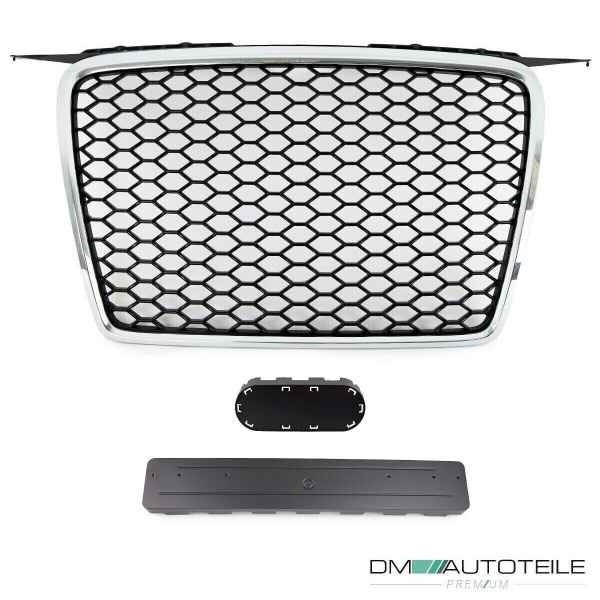 Wabengrill Schwarz Chrom Kühlergrill passt für Audi A3 8P ab 03-08 nicht RS3