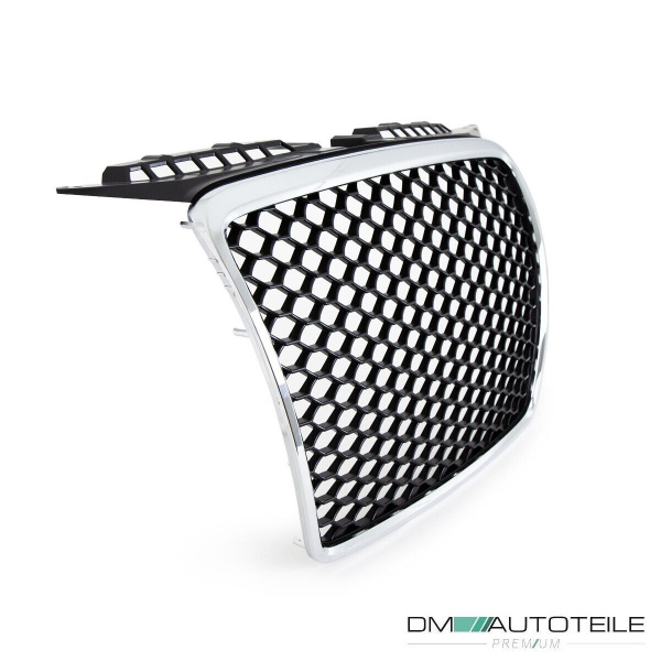 Wabengrill Schwarz Chrom Kühlergrill passt für Audi A3 8P ab 03-08 nicht RS3
