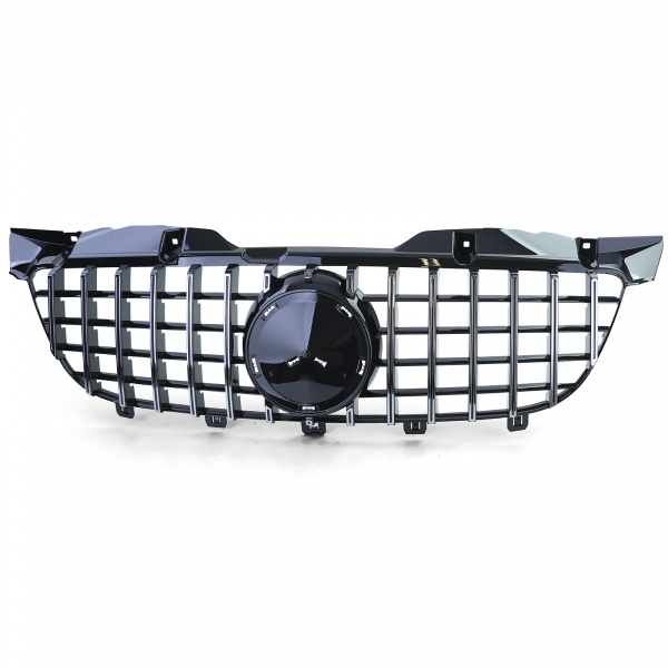 Upgrade Sportgrill / Kühlergrill für Mercedes Benz Sprinter W906 06-13 Hochglanz schwarz/chrom