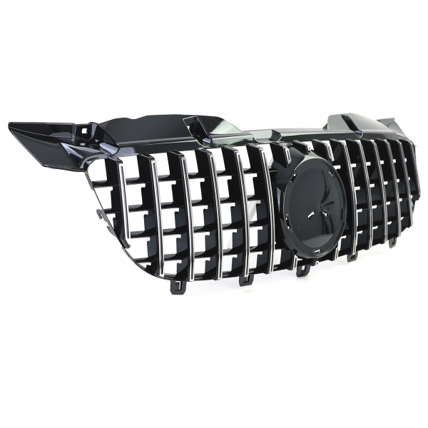 Upgrade Sportgrill / Kühlergrill für Mercedes Benz Sprinter W906 06-13 Hochglanz schwarz/chrom